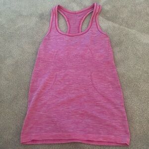 pink lululemon tank top size 4